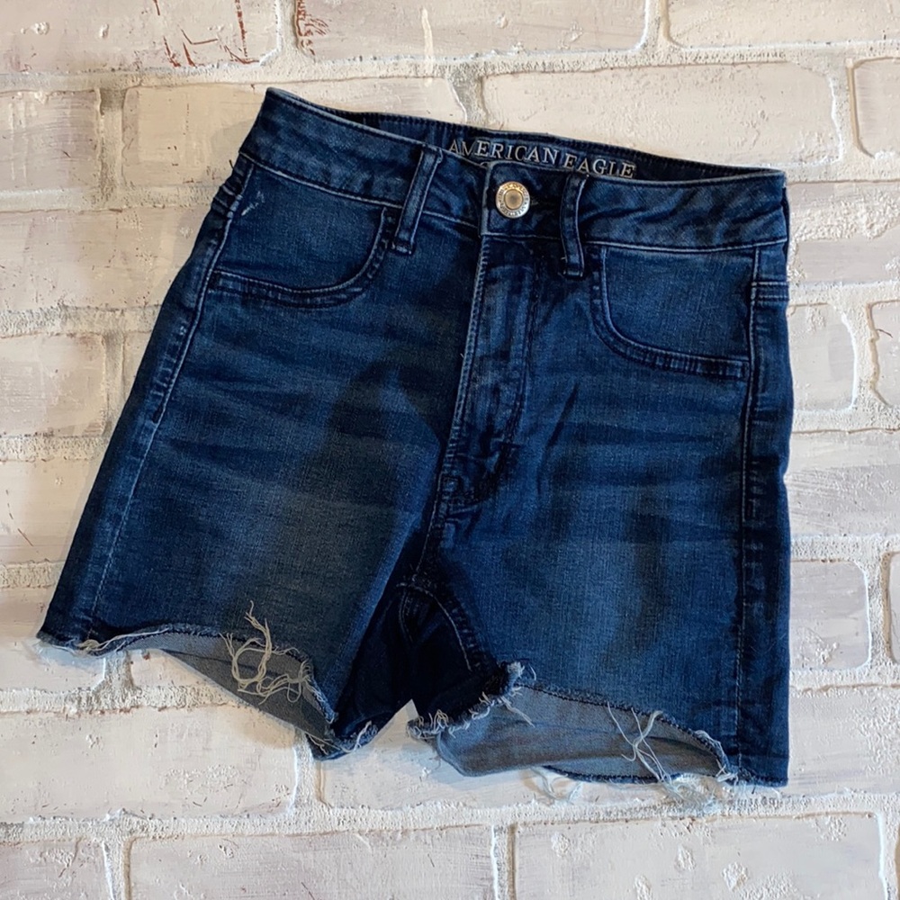 American eagle sky high shortie Jean shorts